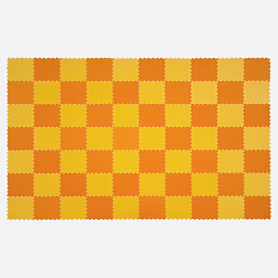 Коврик конструктор для игр и ползания "Жу-Жу", 70 клеток 260 мм, оранжево-желтый