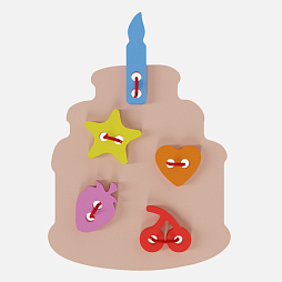 Шнуровка для детей "Торт Жу-Жу" развивающая