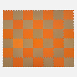 Коврик конструктор для игр и ползания "Жу-Жу", 42 клеток 260 мм, оранжево-бежевый