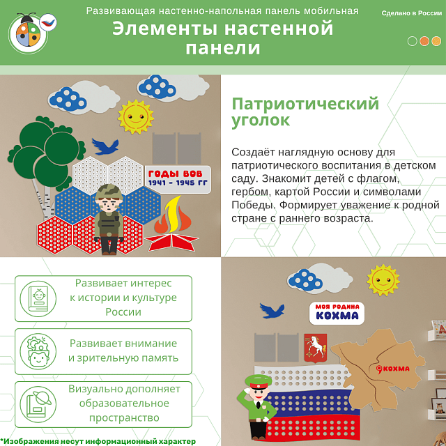 Развивающая настенная панель мобильная “Малая Родина”