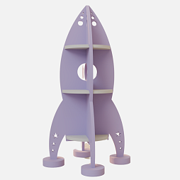 Мягкий стеллаж "Ракета" Жу-Жу, дизайн-серия "Космос"