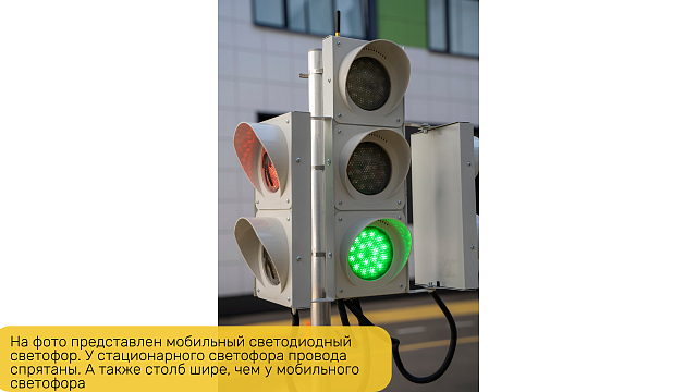 Набор светодиодных светофоров "Четырехсторонний перекресток" стационарный