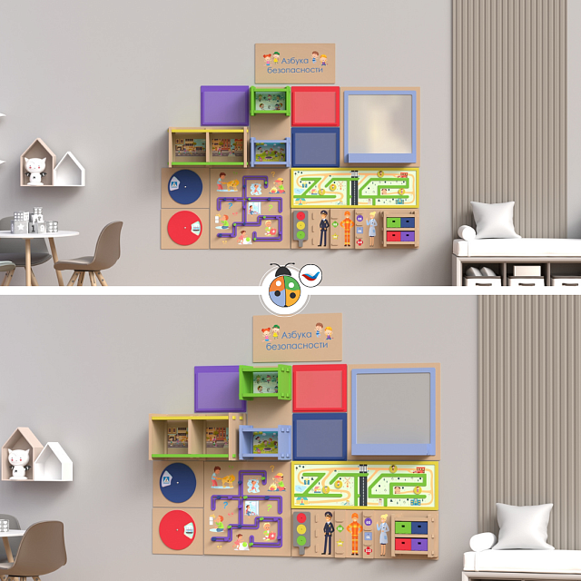 Дидактическая настенная панель "Азбука безопасности"