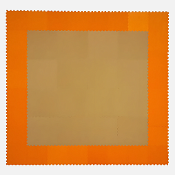 Коврик конструктор детский "Жу-Жу", 36 клеток 260 мм и 390 мм, бежево-оранжевый