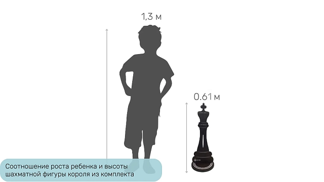 Шахматные фигуры ЖУ-ЖУ напольные "Большие" 61 см