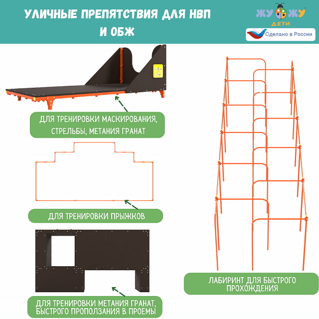 Полоса препятствий №1 по НВП