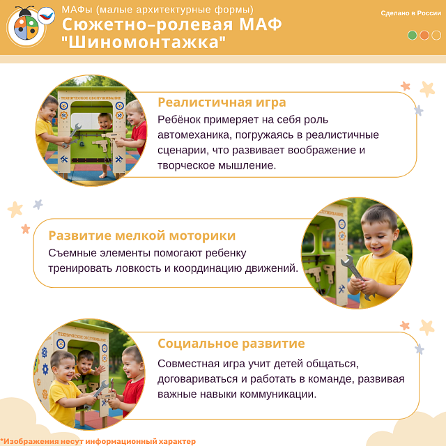 Сюжетно-ролевая МАФ "Шиномонтажка"