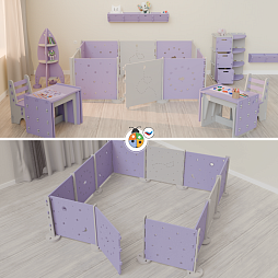 Комплект мягкой сборной мебели Жу-Жу, дизайн серия «Космос»