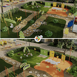 Площадка "Привал на полянке". Комплект 6