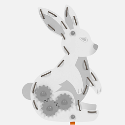 Бизи-стенд "Заяц" декоративно-развивающий