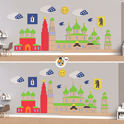 Развивающая настенная панель мобильная "Ярославль"