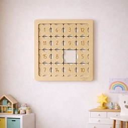 Настенная логическая игра "Пятнашки" с магнитами, фанера, акционная