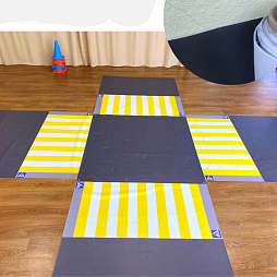 Имитация четырехстороннего перекрестка 11000 х 9000 мм