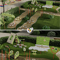 Площадка "Привал на полянке". Комплект 4