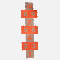 Классики напольные оранжево-бежевые