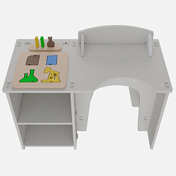 Игровой мягкий сборный стол "Сибур" с интерактивными элементами