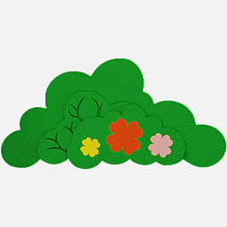 Элемент настенной панели "Куст", мягкий полимер