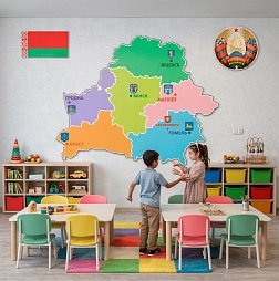 Патриотическая мягкая панель "Карта Республики Беларусь"