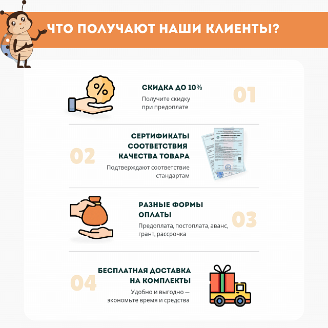 Площадка "Привал на полянке". Комплект 6