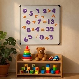Модуль к настенной мозаике Жу-Жу "Буквы и цифры" (61 буква,30 цифр,18 символов)