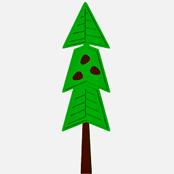 Элемент настенной панели "Ёлка", мягкий полимер