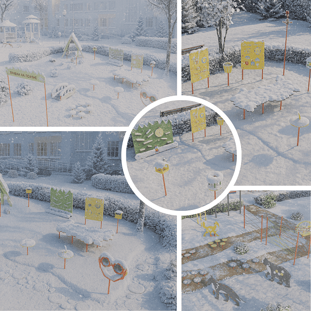 Площадка "Привал на полянке". Комплект 5