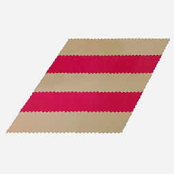 Коврик конструктор для игр и ползания "Жу-Жу", 25 клеток "Ромб", бежево-красный